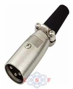 Plug Canon Macho XLR 3Terminais