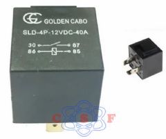 Rel Auxiliar GC 4 Terminais 12 Volts 40 Amperes