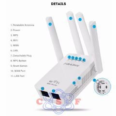 Repetidor Booster pix Link WR09 300Mbps Wireless WIFI Router Extender Rede Domstica 802.11b/g/n RJ45 2 Portas Wilreless-N Wi-Fi