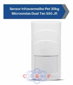 Sensor Presena JFL Alarmes Infravermelho Pet 30kg Microondas Dual Tec 550 com Fio