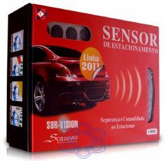 Sensor de Estacionamento/R Sur-Vision Scavone com 4 Sensores Prata
