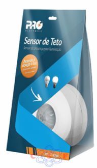 Sensor de Presença Proeletronic com Sensor Teto com Fotocelula 360º PQSST-0360
