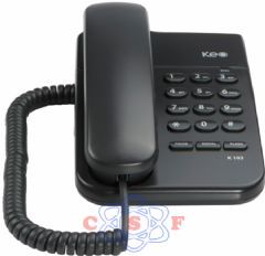 Telefone com fio KEO K103 mesa e parede com chave