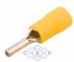 Terminal Agulha para Cabo 6 mm Pré Isolado Amarelo