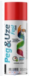 Tinta Spray PEG&USE Vermelho 400 ml Peso Liquido 235 Gramas