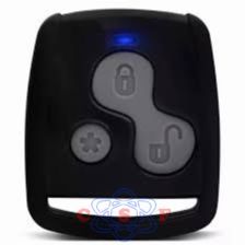 controle Alarme Olimpus 3 Botões Preto BR 313 Antigo Led Vermelho