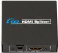Chave Splitter hdmi entra 1 HDMI com 2 Saida HDMI 1080P 1,4 3D Fonte alimentação inclusa