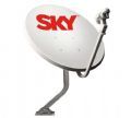 Antena Mini Parabólica Sky de 60cm - Banda KU + LNB Simples