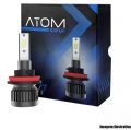 Kit Lmpada Farol Led R8 M7 Atom H16 50W 12V a 24V Lumens 7400 par 6500K Menor Lmpada do Mercado