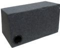 Caixa Trio Dutada Lurecar Box 1 x 12" Carpete Grafite 45 Litros L60 X A36 X p inf 39 X P sup 25 Cmts
