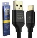 Cabo USB + Tipo C Shinka Asus Zenfone 3 Moto z Samsung 1,2M