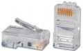 Conector/Plug RJ45 CAT5 para Cabo de Rede Ethernet 8 vias