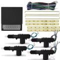 Kit Trava Universal GC Gold Cabos 4 Portas 2 Motor com dupla seventia 2 Motor normal + Centralina e Fiao